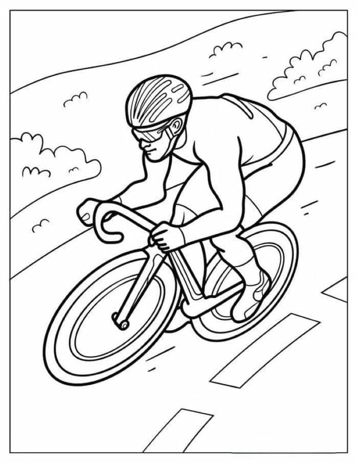 hình tô màu xe đạp