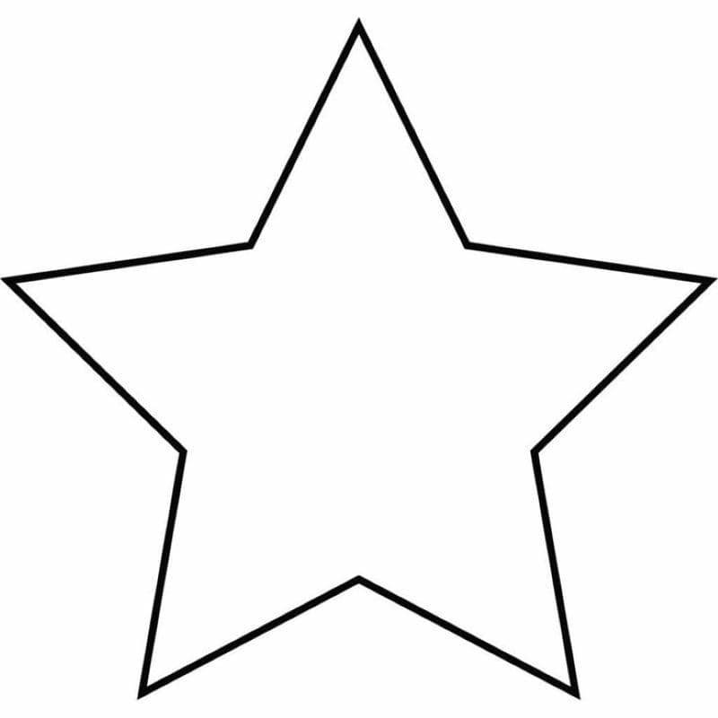 hình tranh tô màu ngôi sao