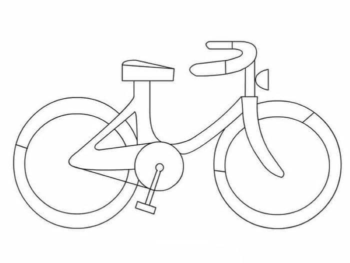 hình tranh xe đạp tô màu