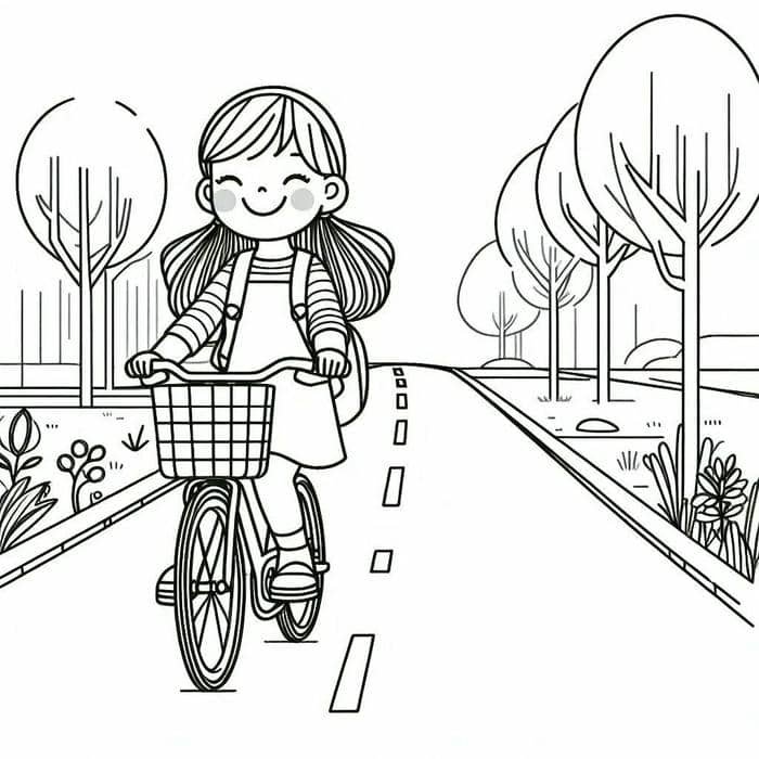 hình tranh xe đạp