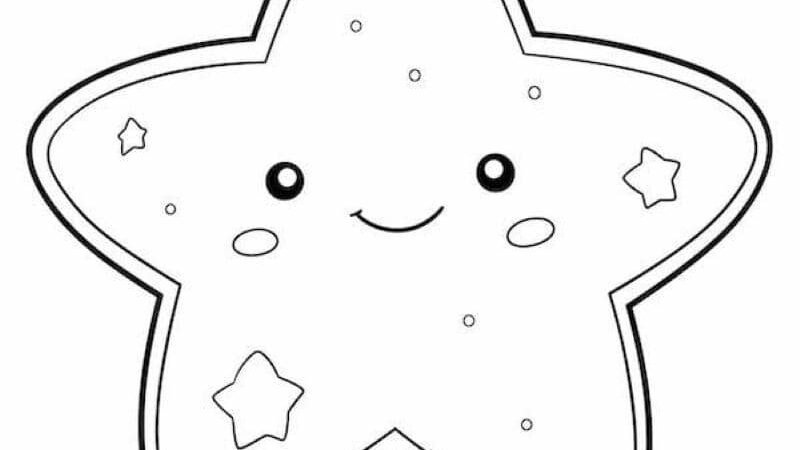 Chia sẻ 77+ tranh tô màu ngôi sao đơn giản, đáng yêu cho bé