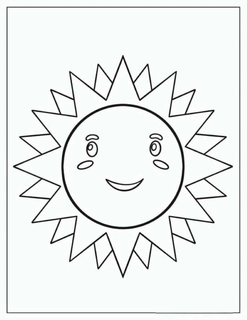 mặt trời tô màu