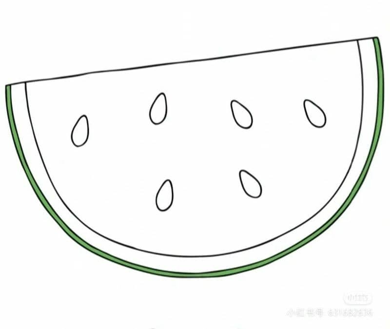 quả dưa hấu tô màu