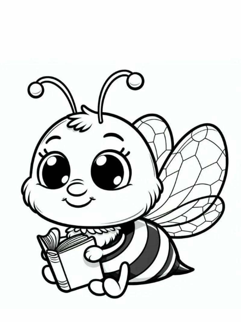 tô màu con ong cho bé