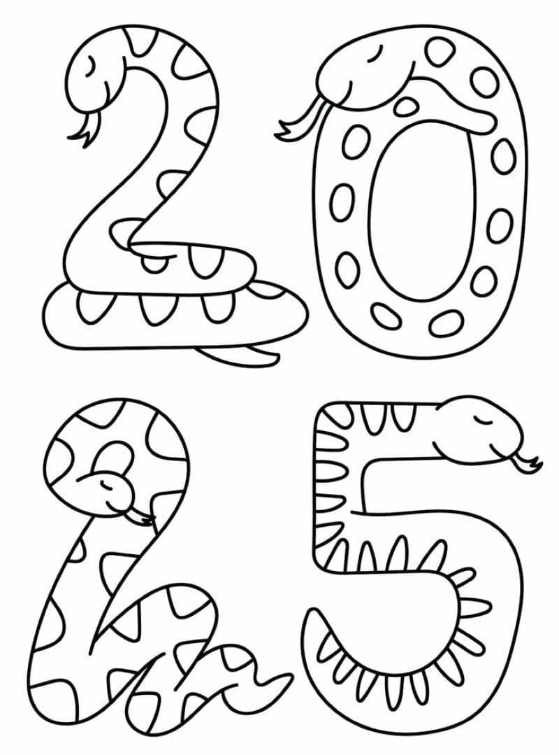 tô màu con rắn đơn giản