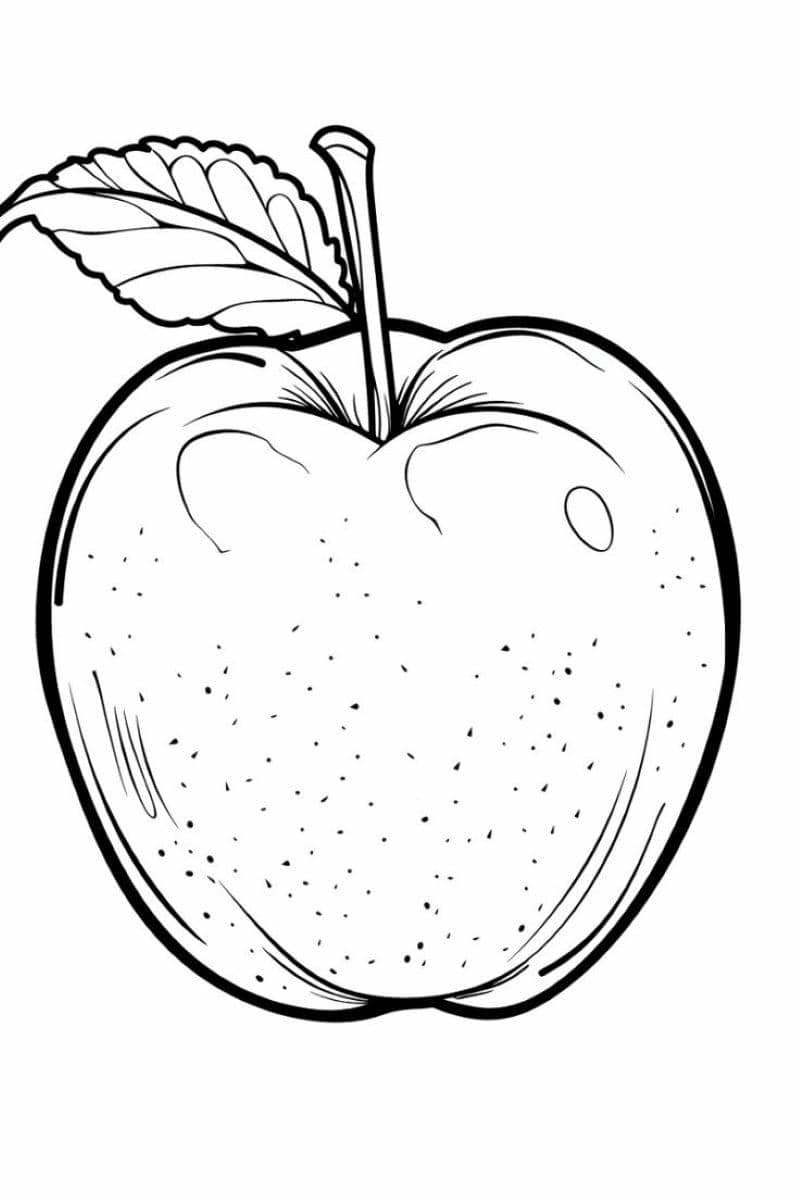 tô màu quả táo
