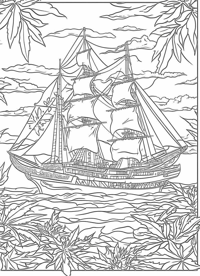 tô màu thuyền
