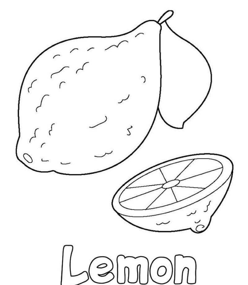 tô màu trái cây đơn giản cho bé