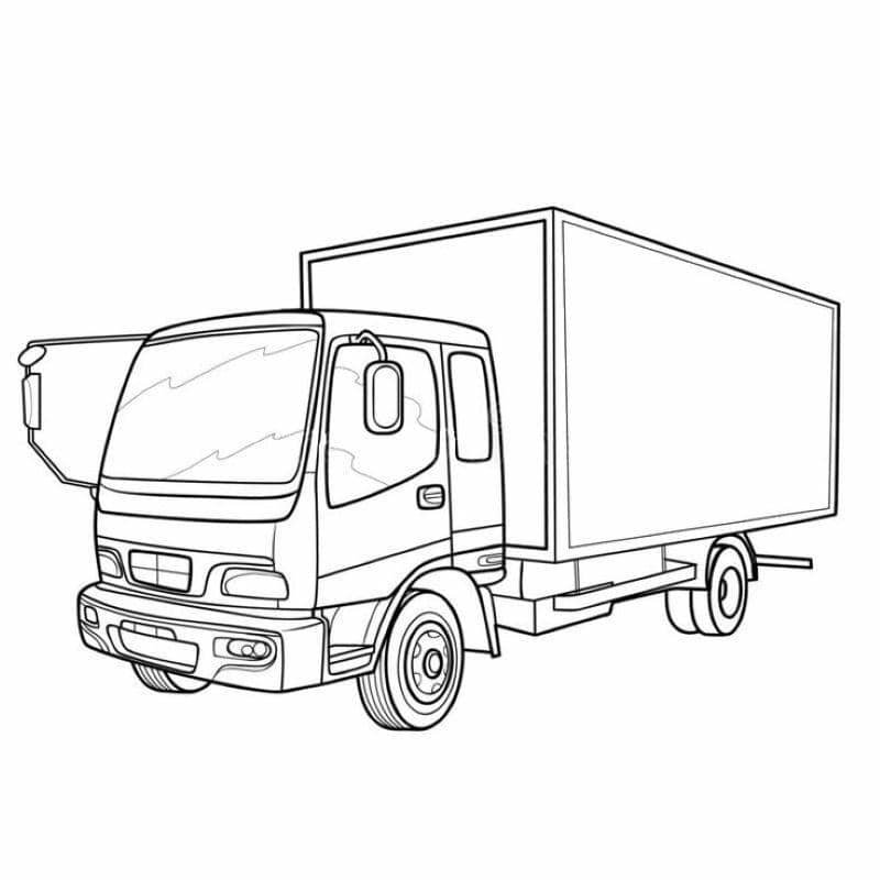 tô màu xe tải quái vật