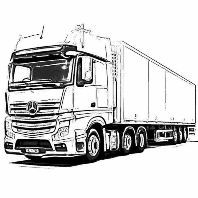 tô màu xe trộn bê tông