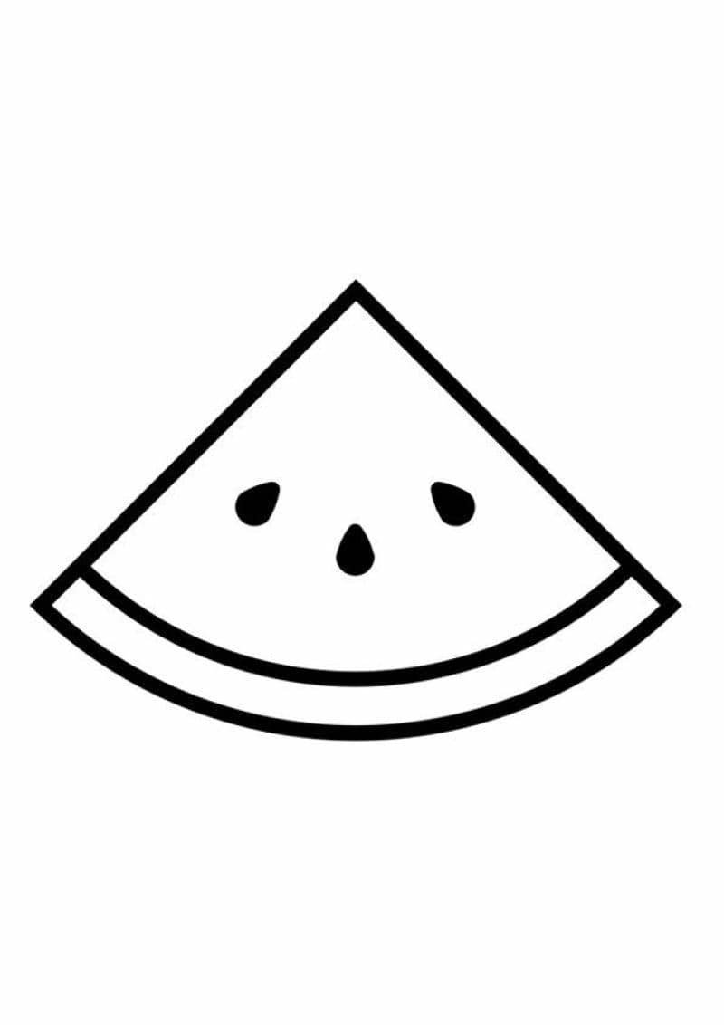 tranh dưa hấu tô màu