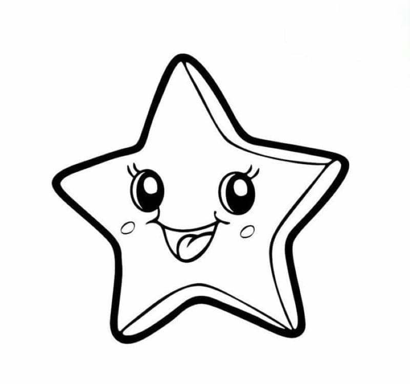 tranh ngôi sao tô màu