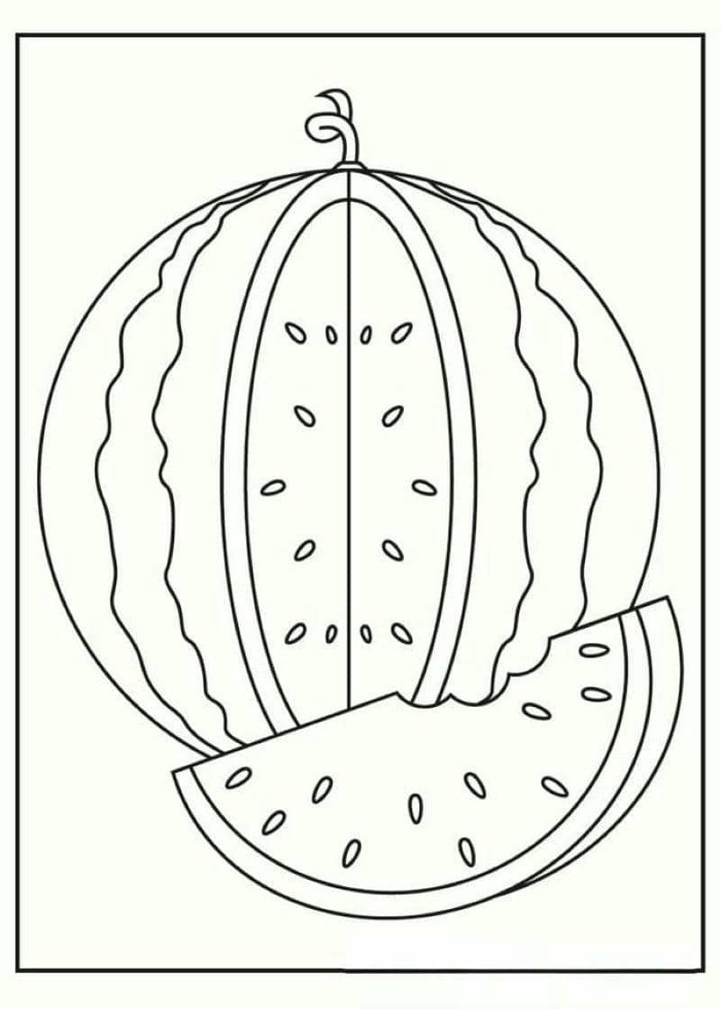 tranh quả dưa hấu