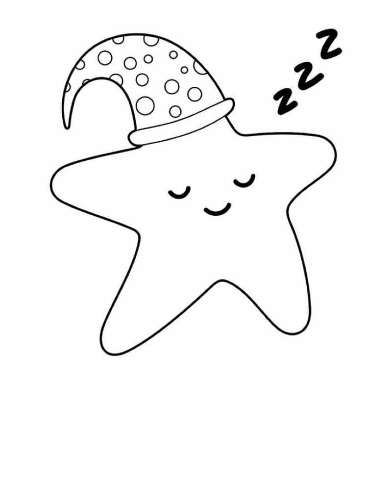 tranh tô màu hình ngôi sao