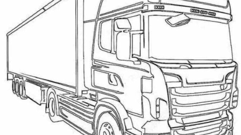 Chia sẻ bộ sưu tập 60+ tranh tô màu xe tải đơn giản cho bé
