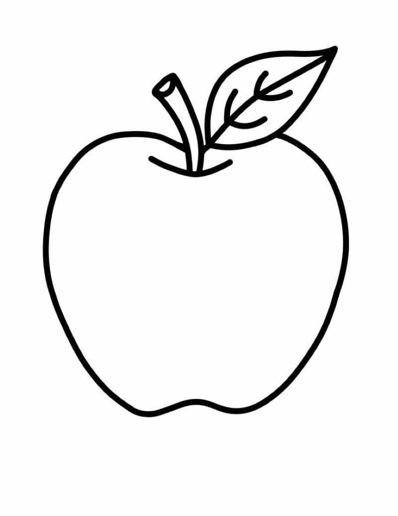 tranh tô màu quả táo