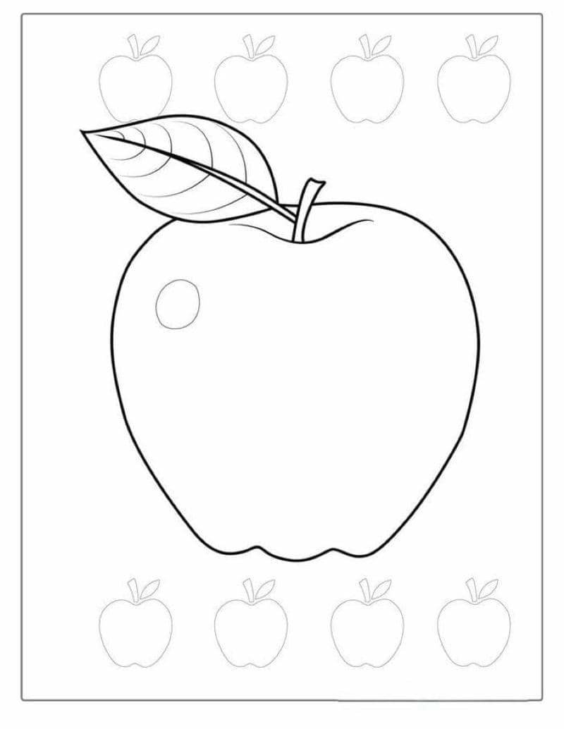 tranh vẽ quả táo