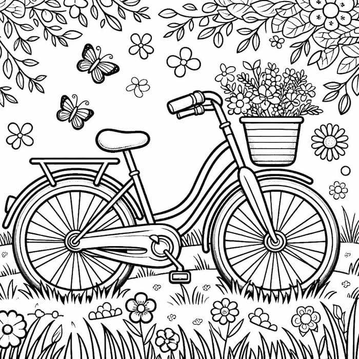 tranh vẽ xe đạp