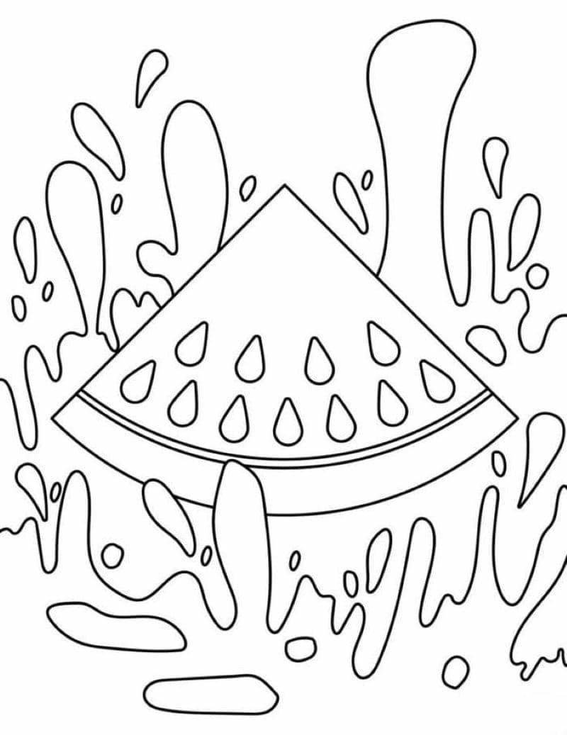 vẽ dưa hấu cute