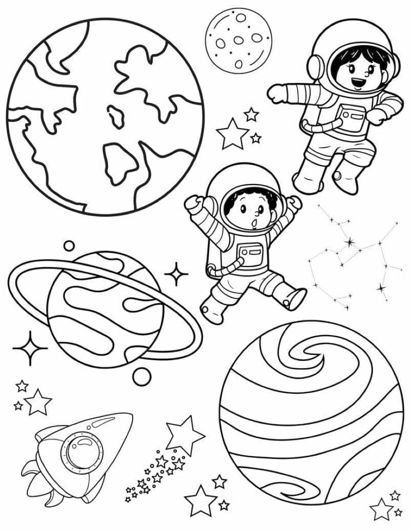 vẽ hình vũ trụ