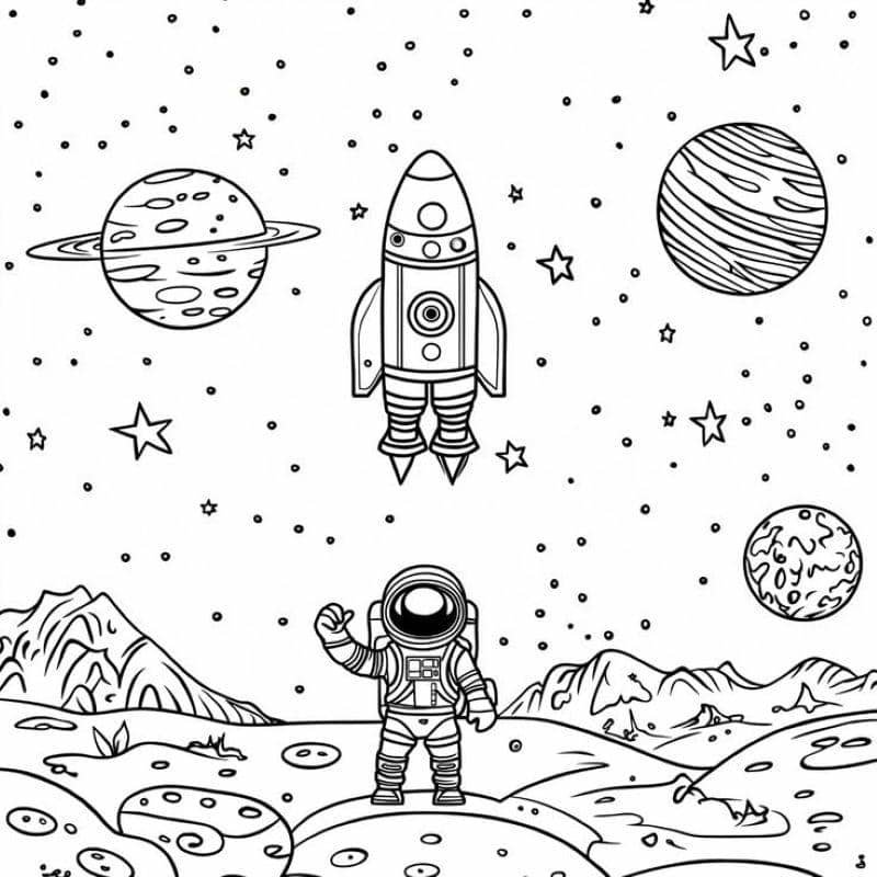 vẽ không gian vũ trụ