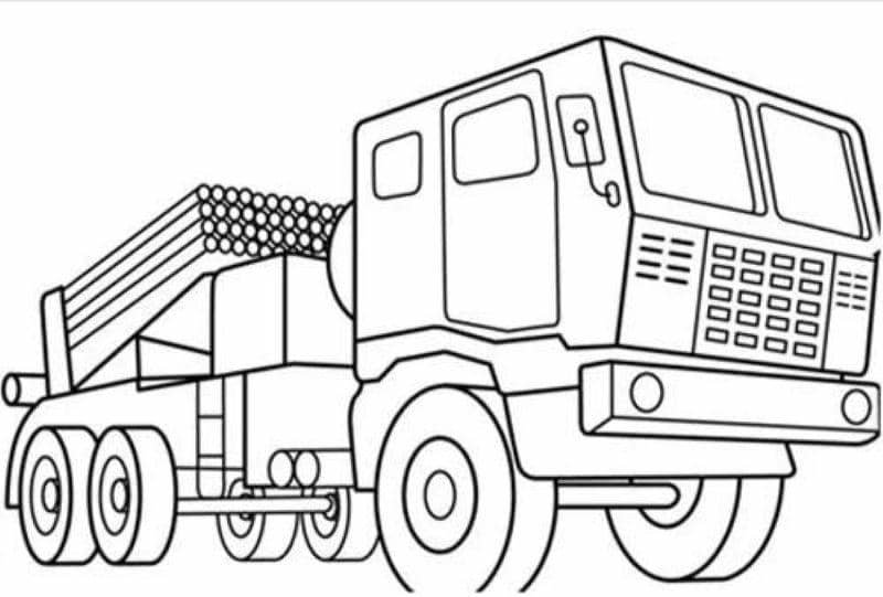vẽ xe ô tô tải