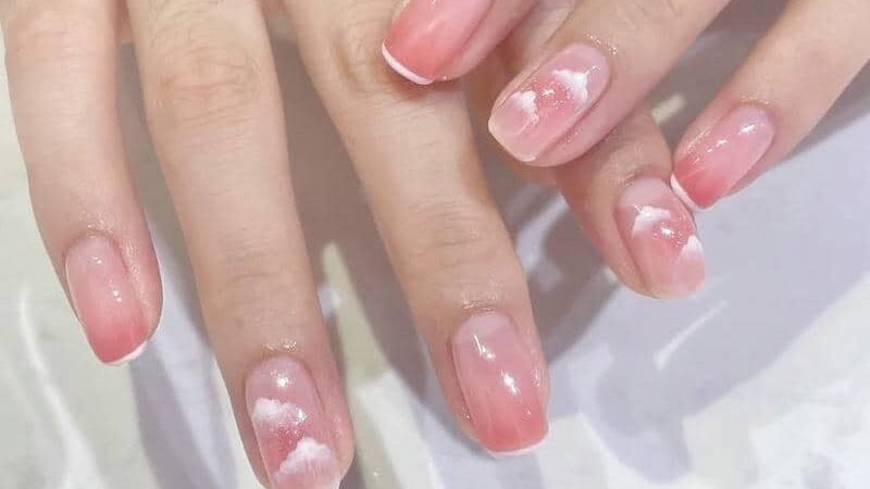 Gợi ý 60+ mẫu nail đám mây nhẹ nhàng, dễ thương, cute