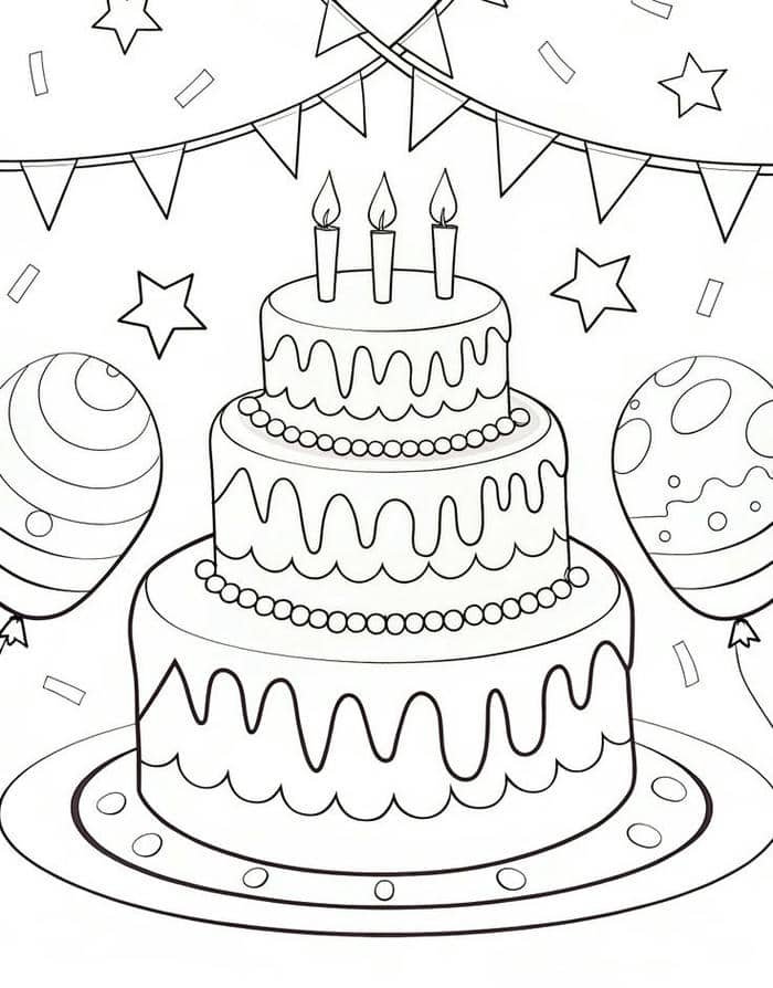 tranh tô màu bánh sinh nhật (25)
