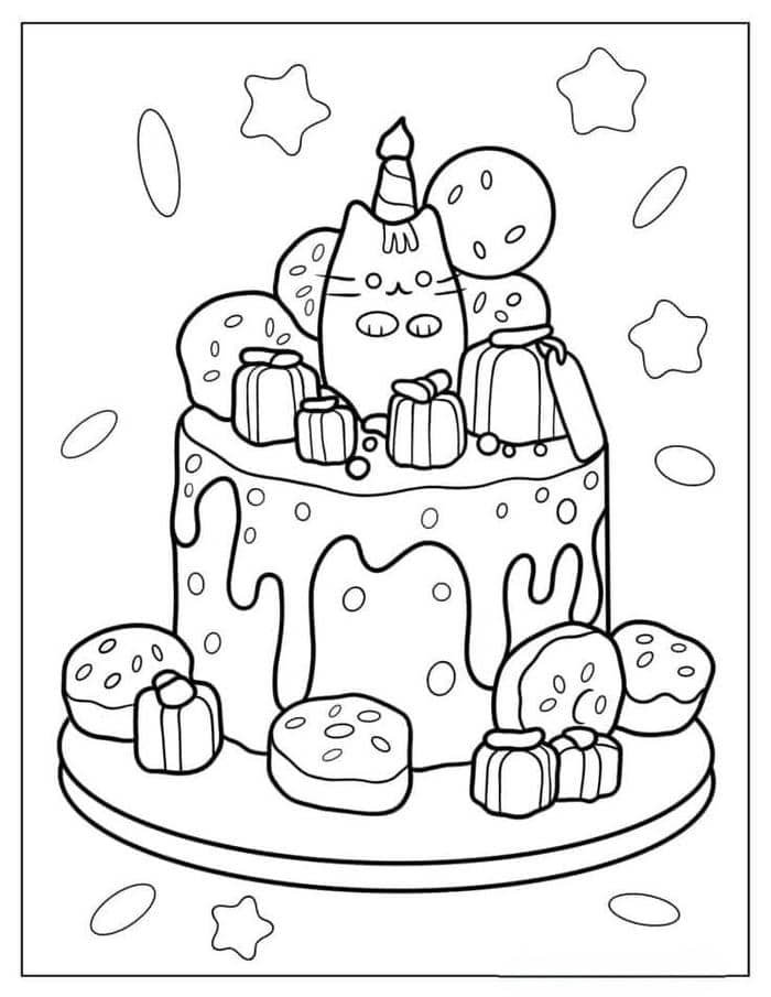 tranh tô màu bánh sinh nhật (7)