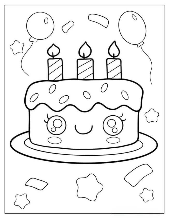 tranh tô màu bánh sinh nhật (9)
