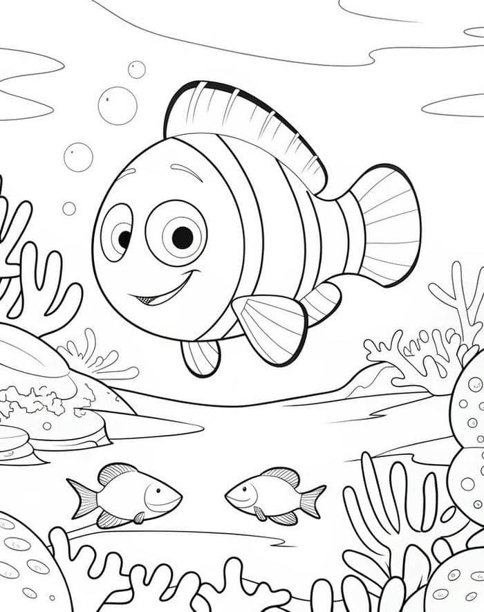 tranh tô màu con cá (8)