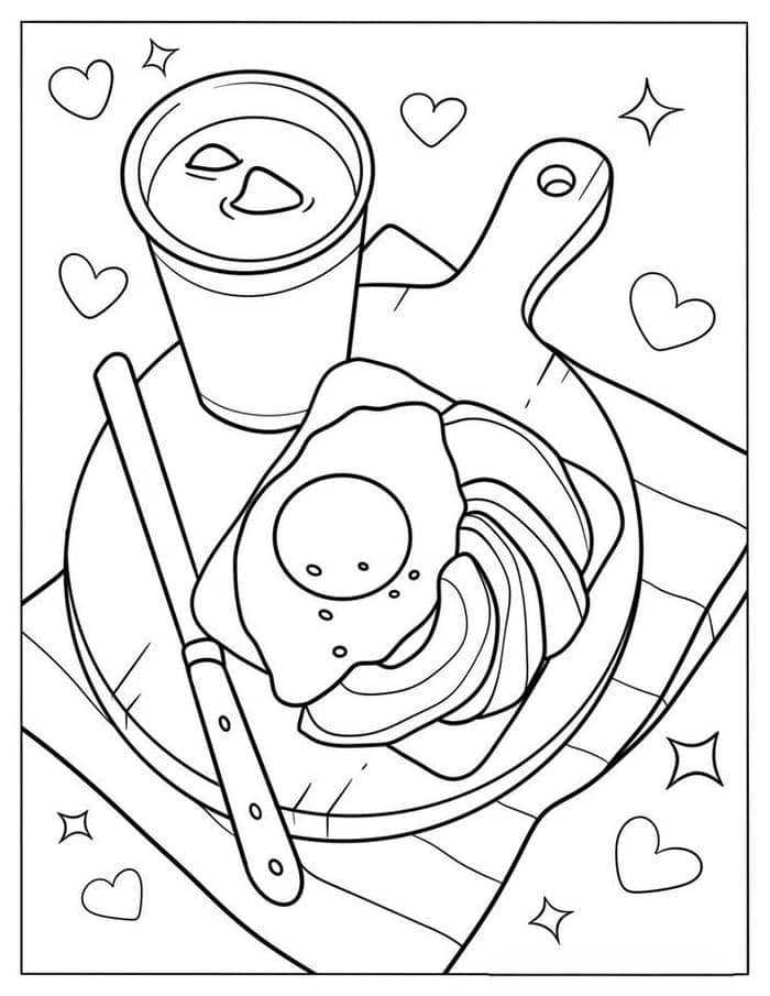 tranh tô màu đồ ăn (4)