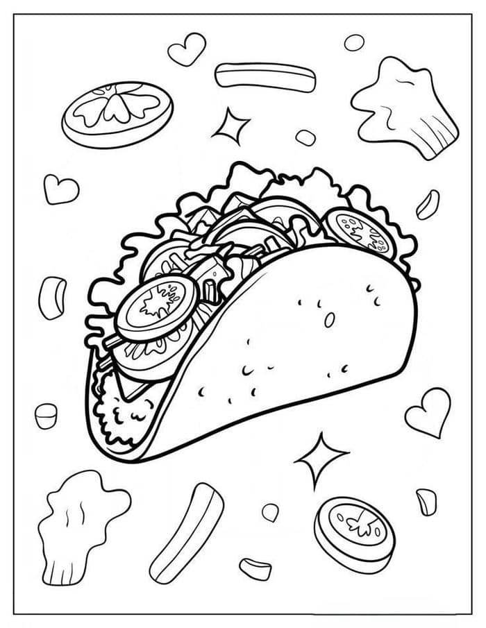 tranh tô màu đồ ăn (6)