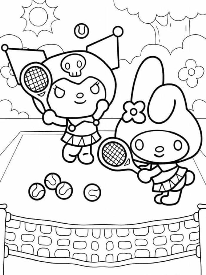 tranh tô màu kuromi (9)