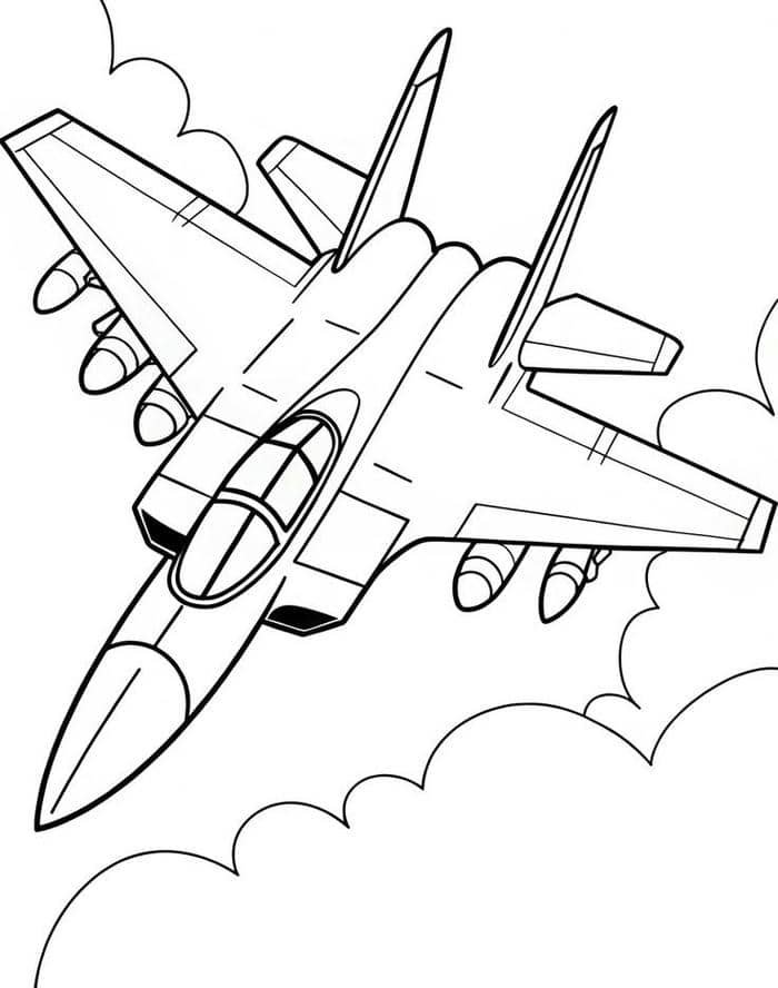 tranh tô màu máy bay (11)