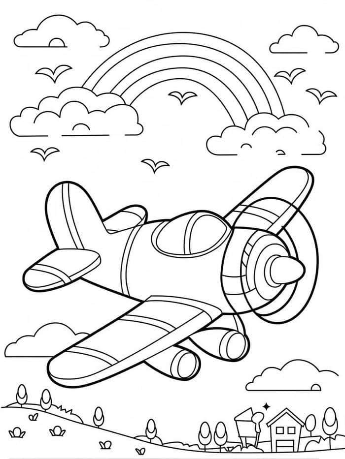 tranh tô màu máy bay (18)