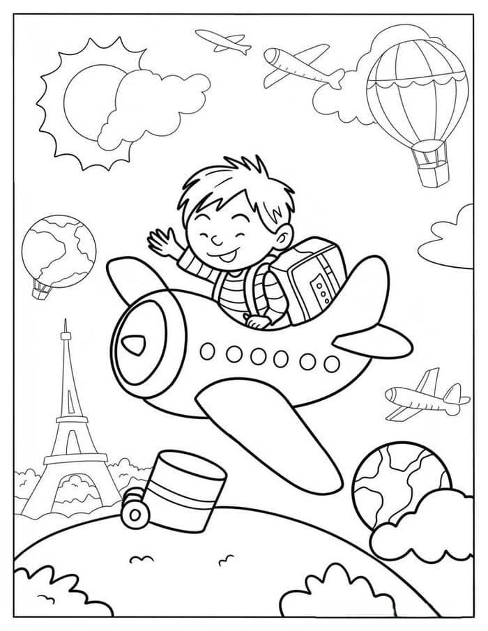 tranh tô màu máy bay (2)