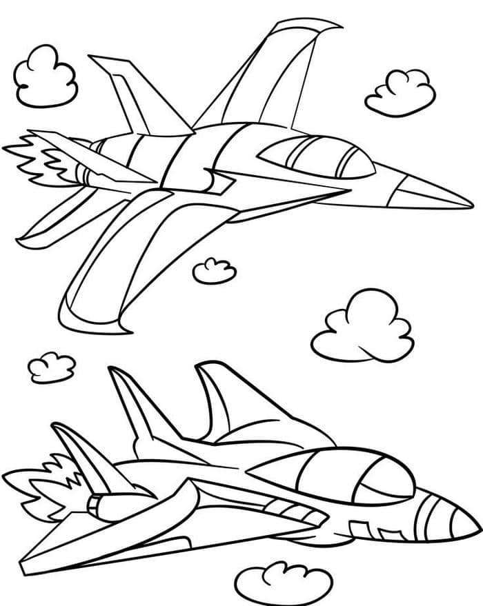 tranh tô màu máy bay (3)