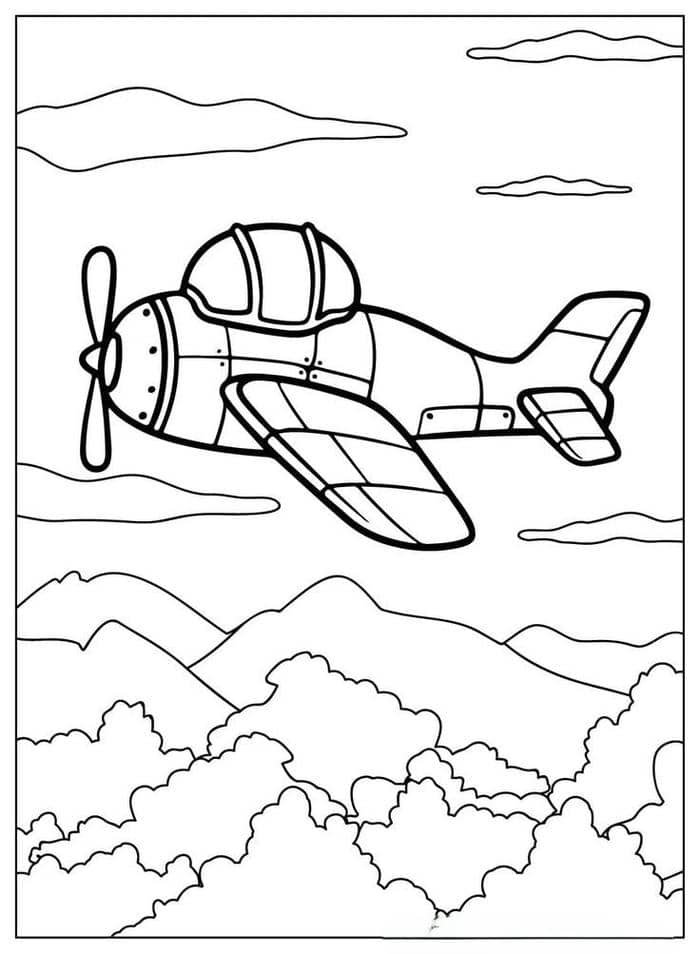 tranh tô màu máy bay (4)