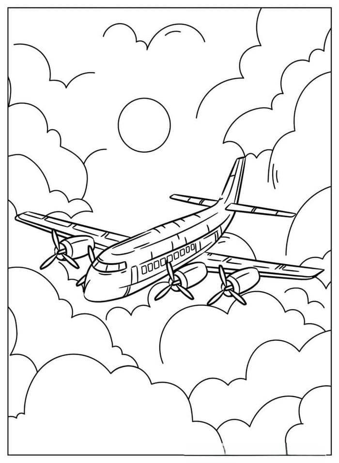tranh tô màu máy bay (7)