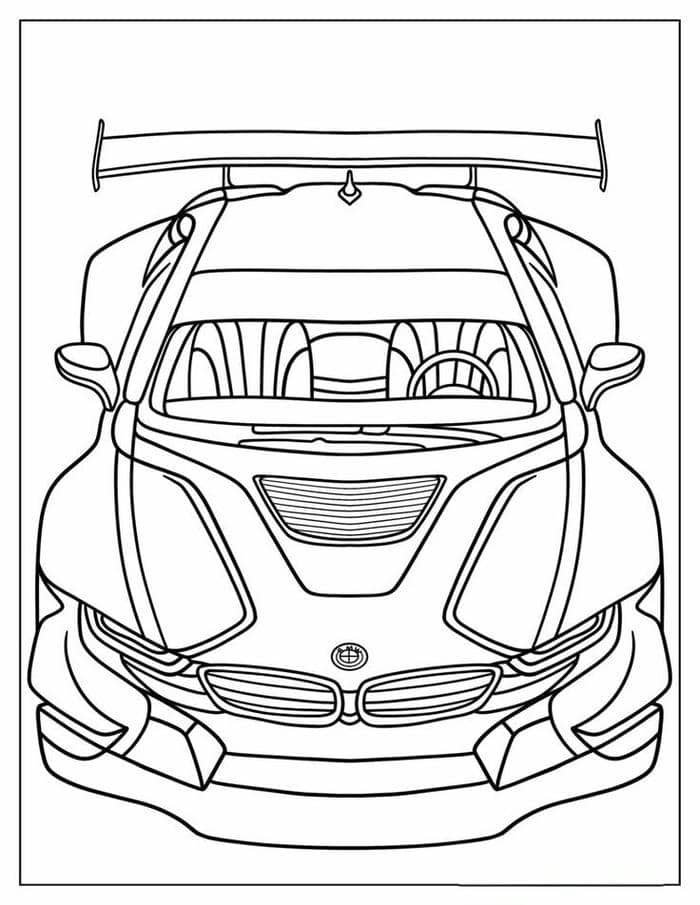 tranh tô màu ô tô (1)