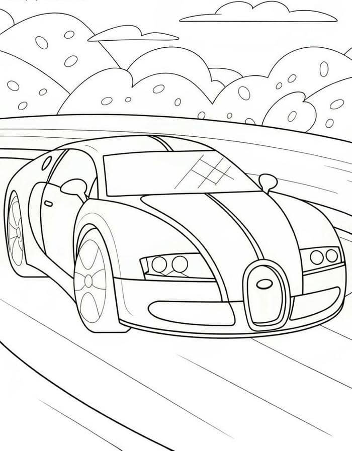 tranh tô màu ô tô (10)