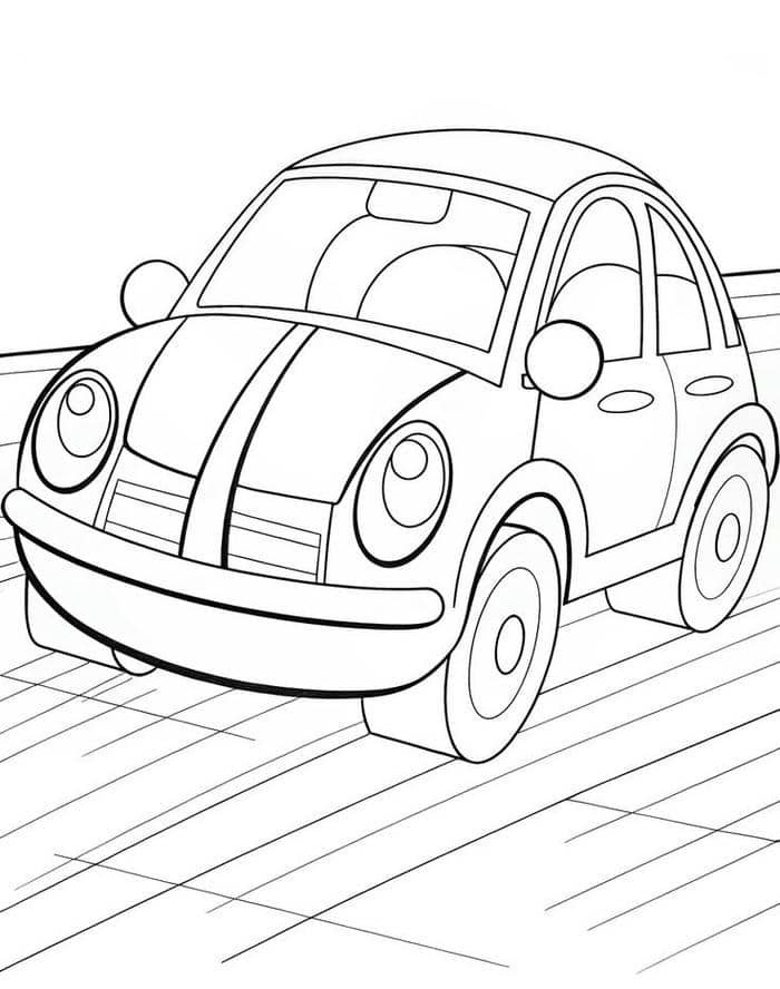 tranh tô màu ô tô (11)