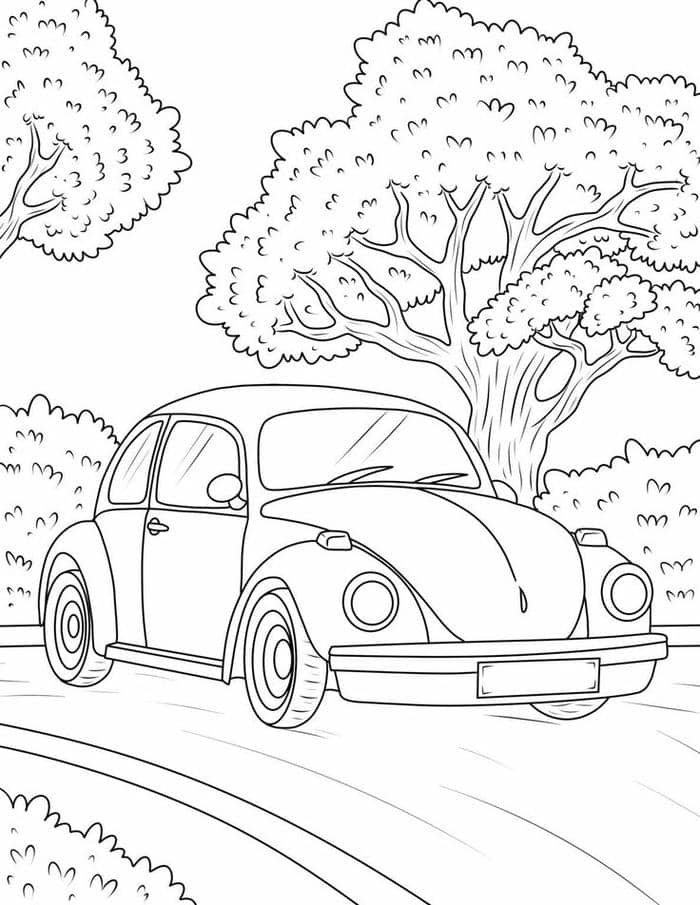 tranh tô màu ô tô (13)