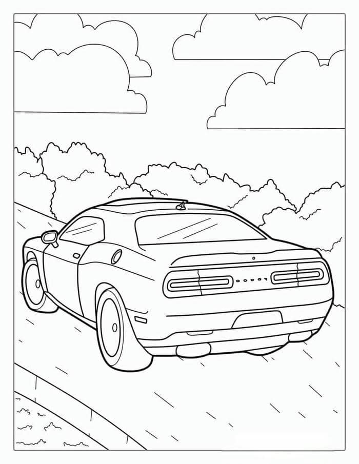 tranh tô màu ô tô (16)