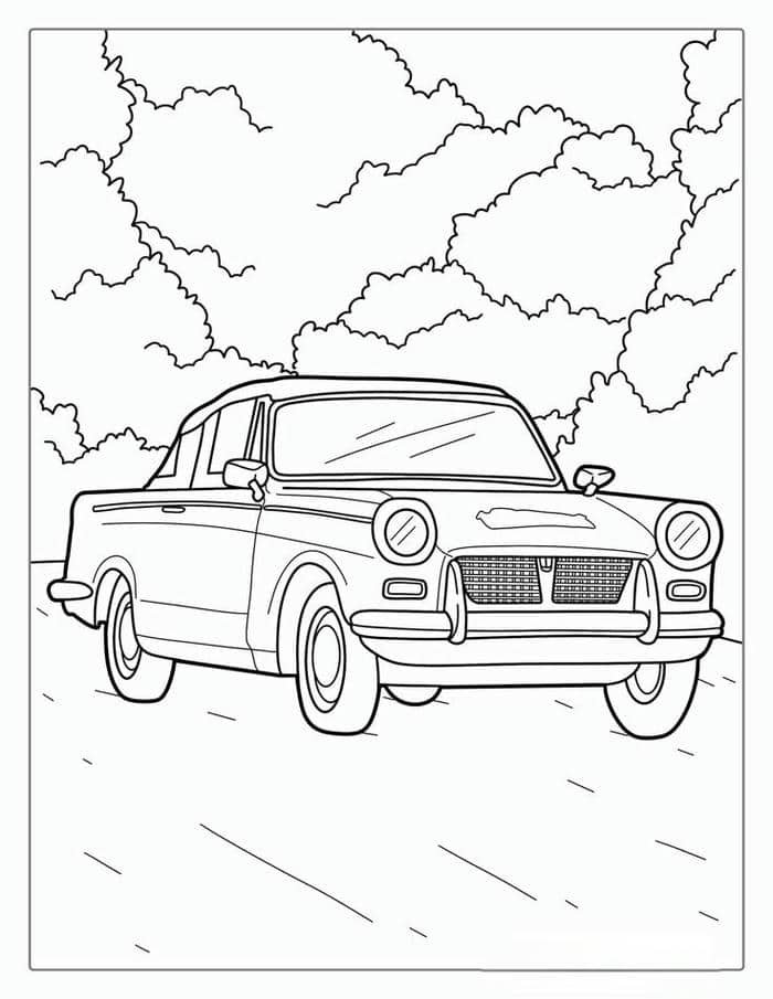 tranh tô màu ô tô (18)