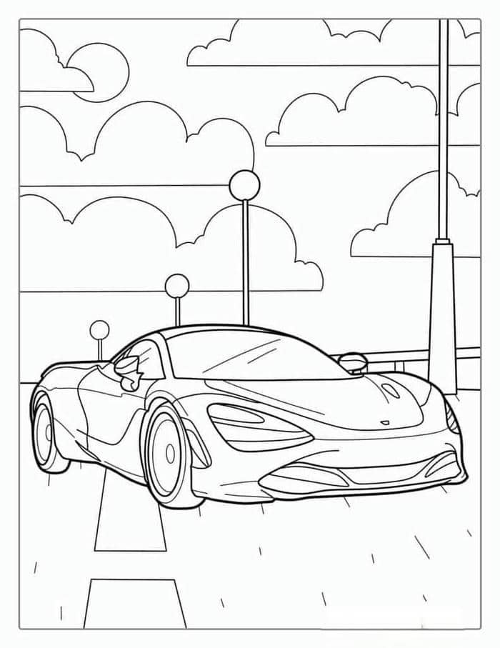 tranh tô màu ô tô (19)