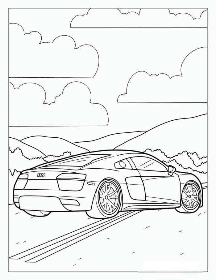 tranh tô màu ô tô (20)