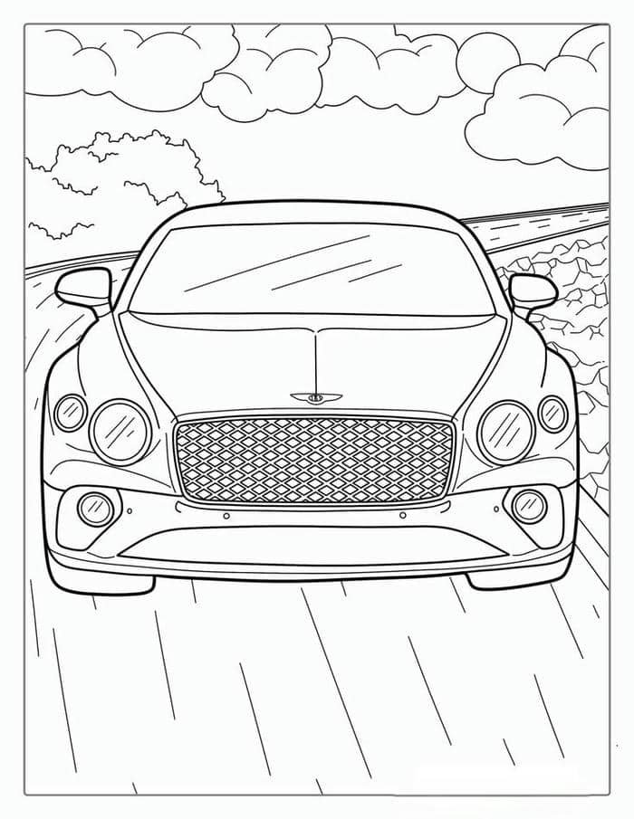 tranh tô màu ô tô (23)