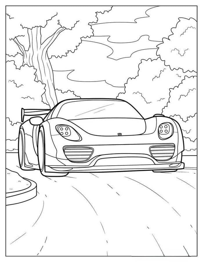 tranh tô màu ô tô (26)